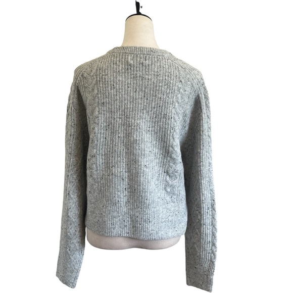 Universal Thread Heather Gray Cable Knit Sweater - Picture 3 of 9